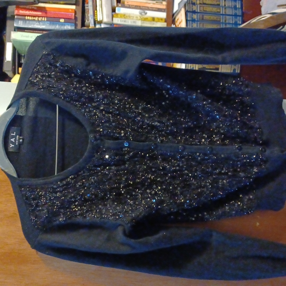 Lace sequin Cardigan sweater size S